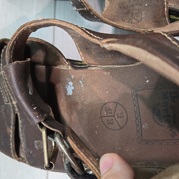 Vintage Doc Dr.Martens Mens Leather Fisher Chunky Tractor Sandals shoes sz US13 - Picture 9 of 14